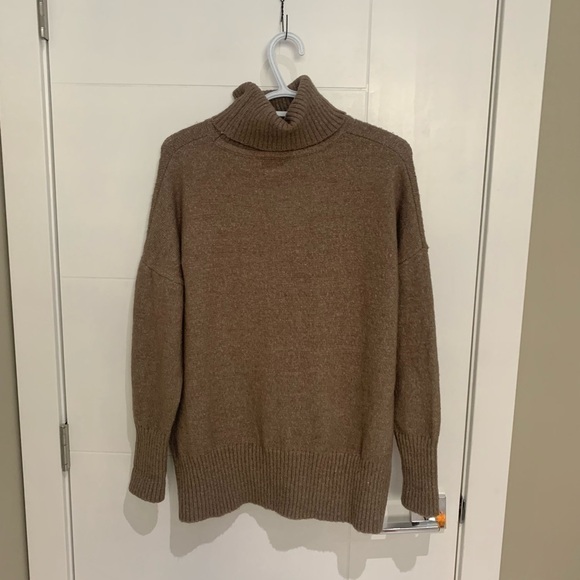 William Rast Brown Turtleneck Alpaca Blend Sweater - Picture 4 of 4